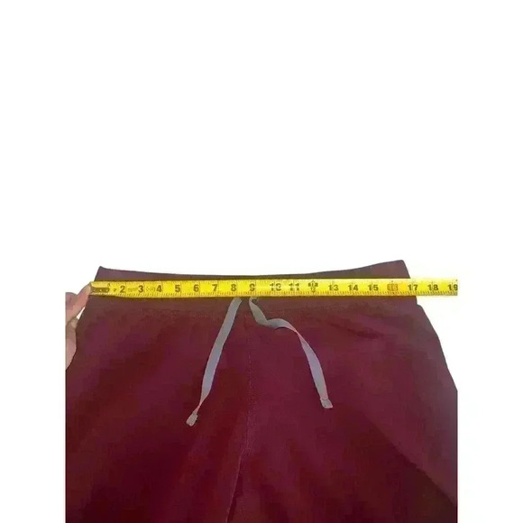 Figs Technical Collection Womens Scrub Pants Drawstring Maroon Stretch M/P - Picture 6 of 7